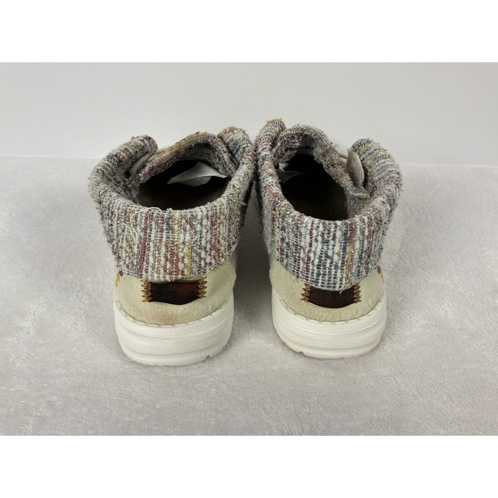 Hey Dude Women's Slip On Loafers Beige Knit Collar Comfort Casual Shoes - Picture 4 of 9